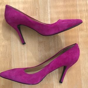 Nine West Pink Suede Pumps
